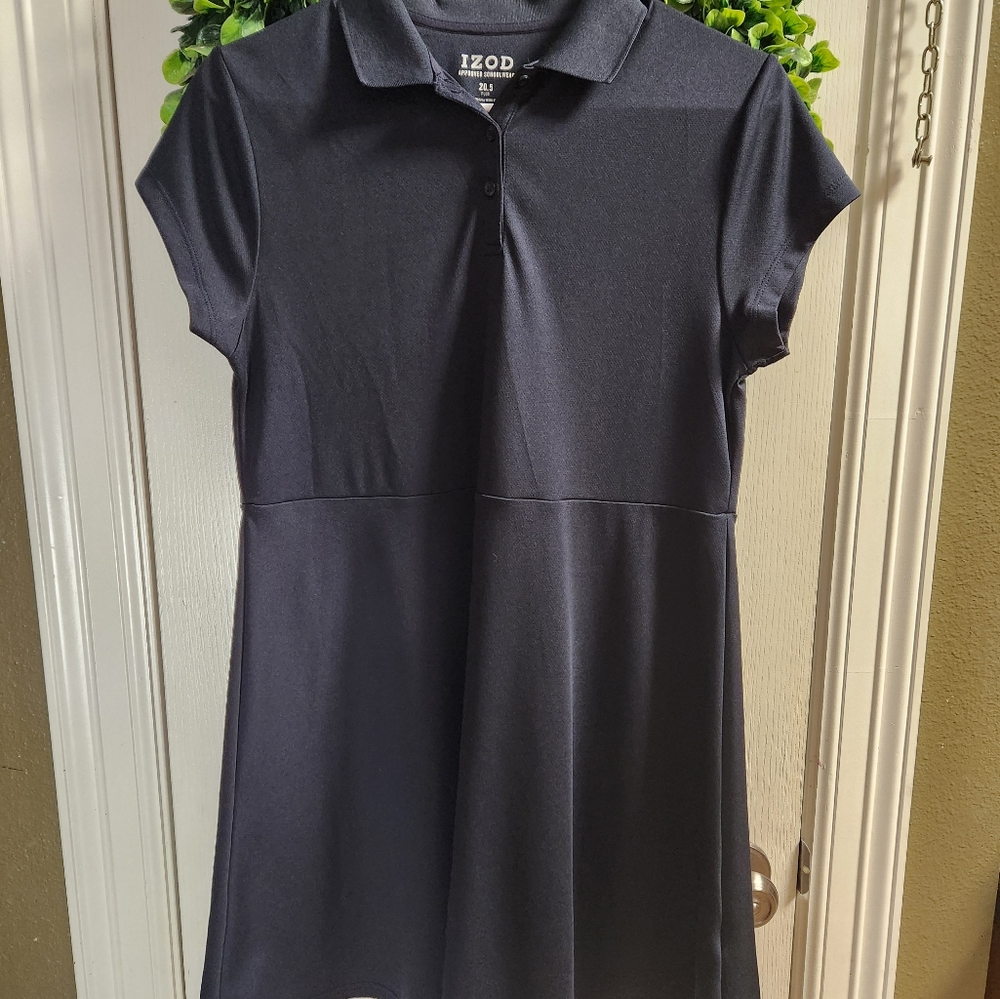 IZOD Girls Uniform Dress Navy